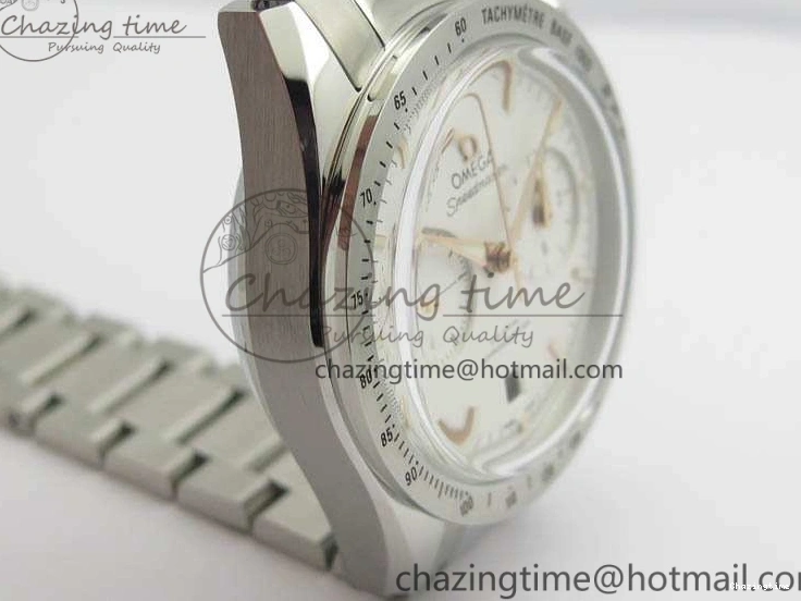 0218 Speedmaster ’57 Co-Axial OMF 1:1 Best Edition White Dial RG Markers On SS Bracelet A WellDesigned 8144